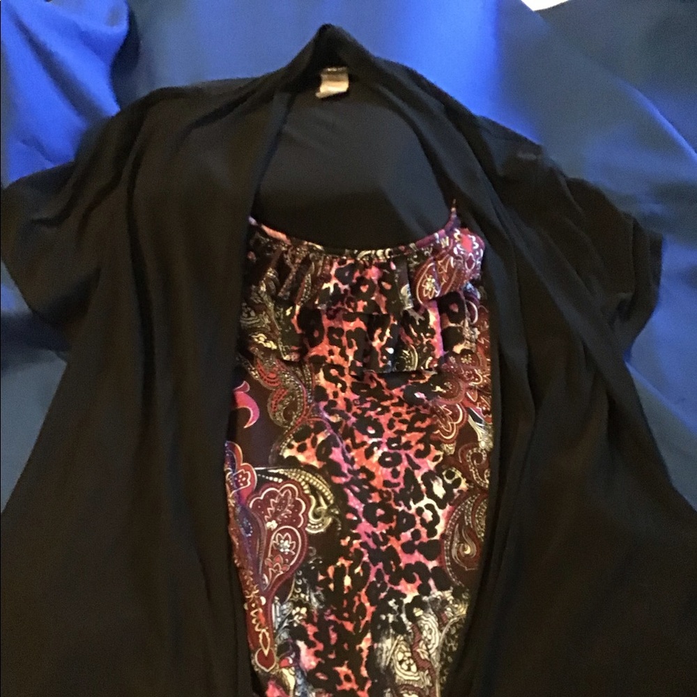 Layer look blouse